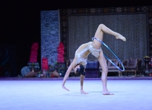 Bakıda bədii gimnastika üzrə Dünya Kuboku yarışlarının sonuncu günü. Azərbaycan, Bakı, 24 iyul 2016